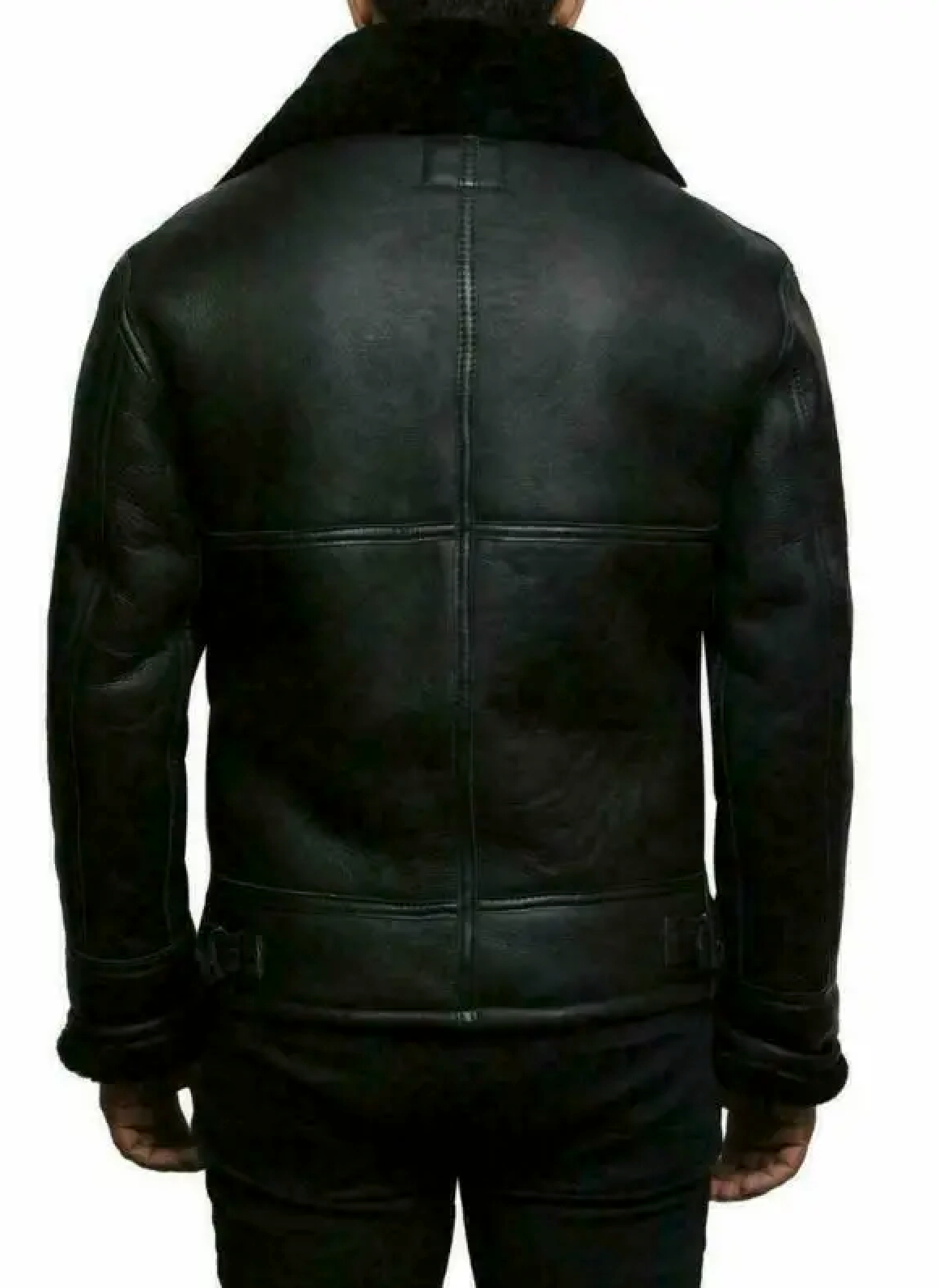 René - Moderne Leder- und Wolljacke