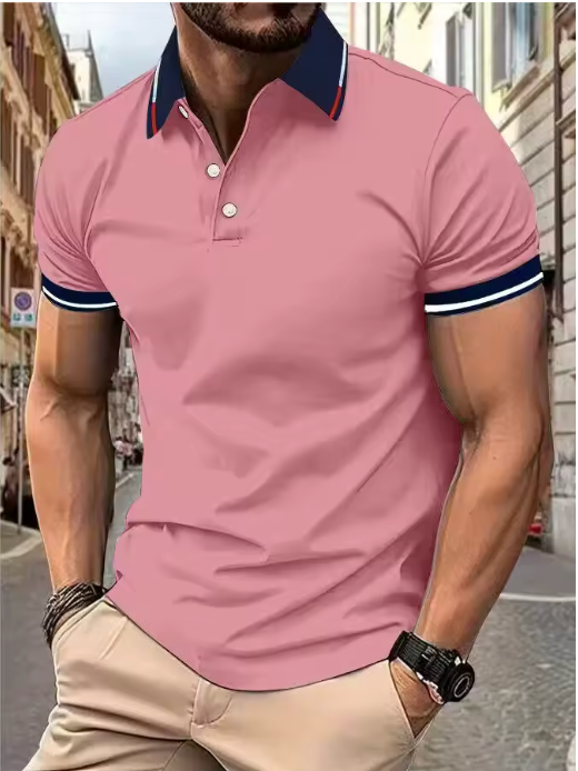 Nestor - Elegancka męska koszulka polo na co dzień
