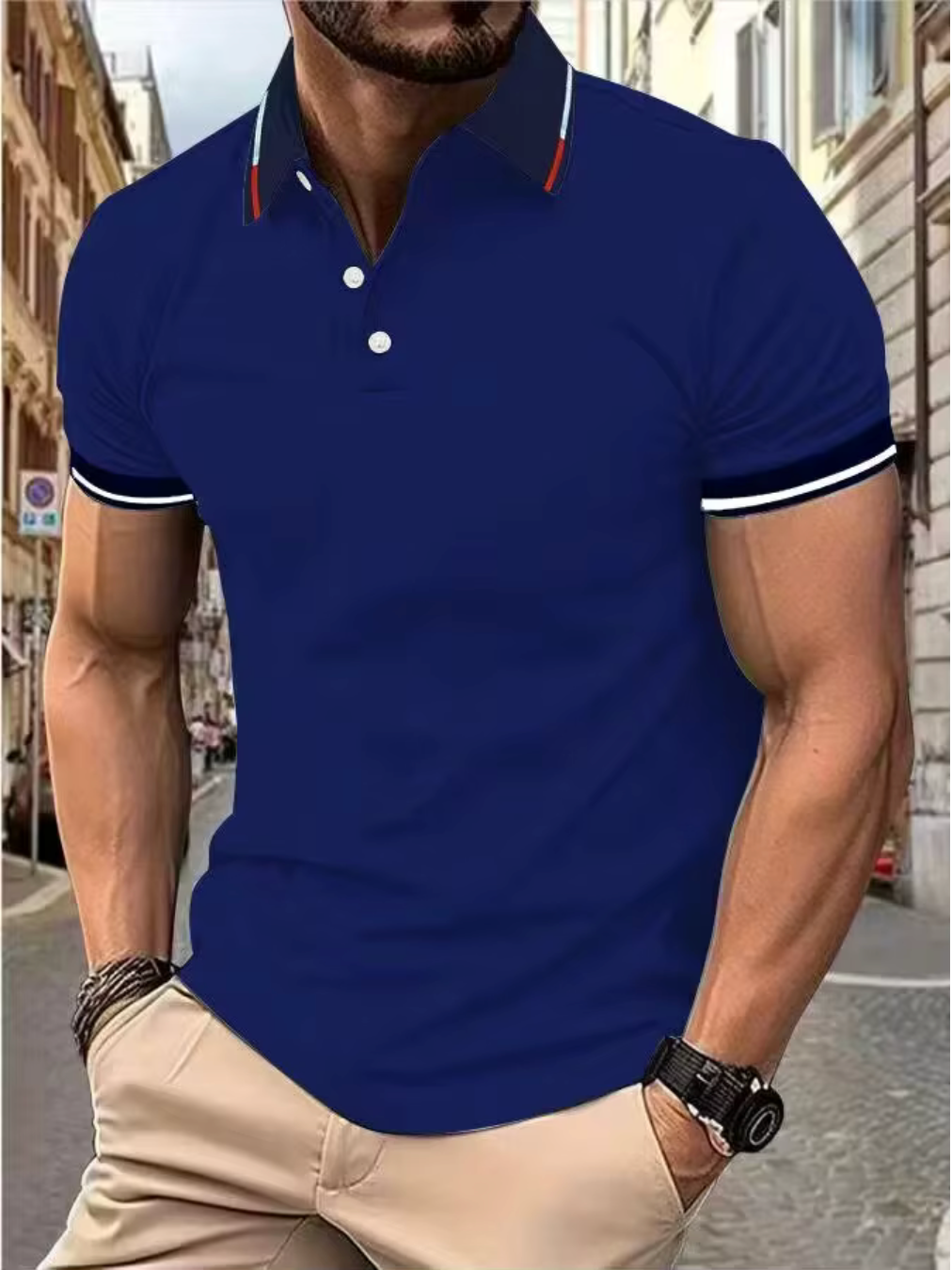 Nestor - Elegancka męska koszulka polo na co dzień