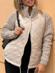 Eleganter Damen Baumwoll-Kardigan für den Frühling – Lässiger Übergangs-Pullover mit Reißverschluss