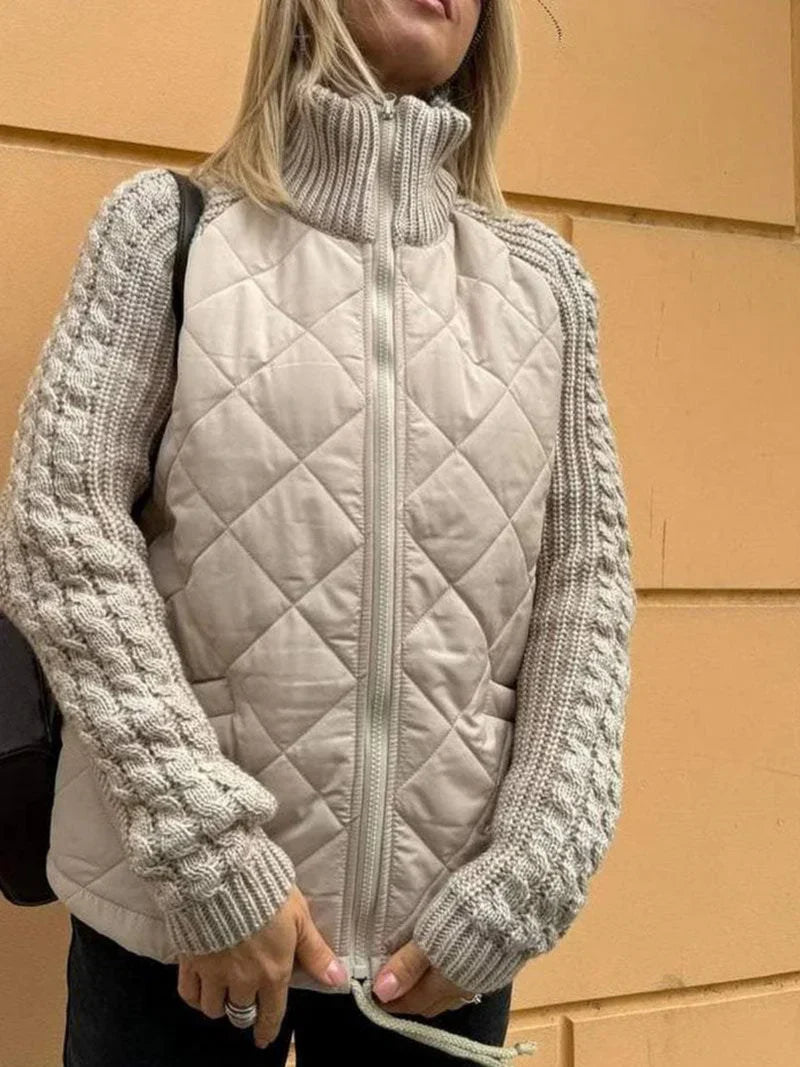 Eleganter Damen Baumwoll-Kardigan für den Frühling – Lässiger Übergangs-Pullover mit Reißverschluss