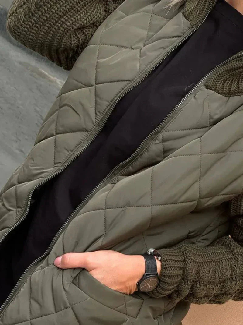 Eleganter Damen Baumwoll-Kardigan für den Frühling – Lässiger Übergangs-Pullover mit Reißverschluss