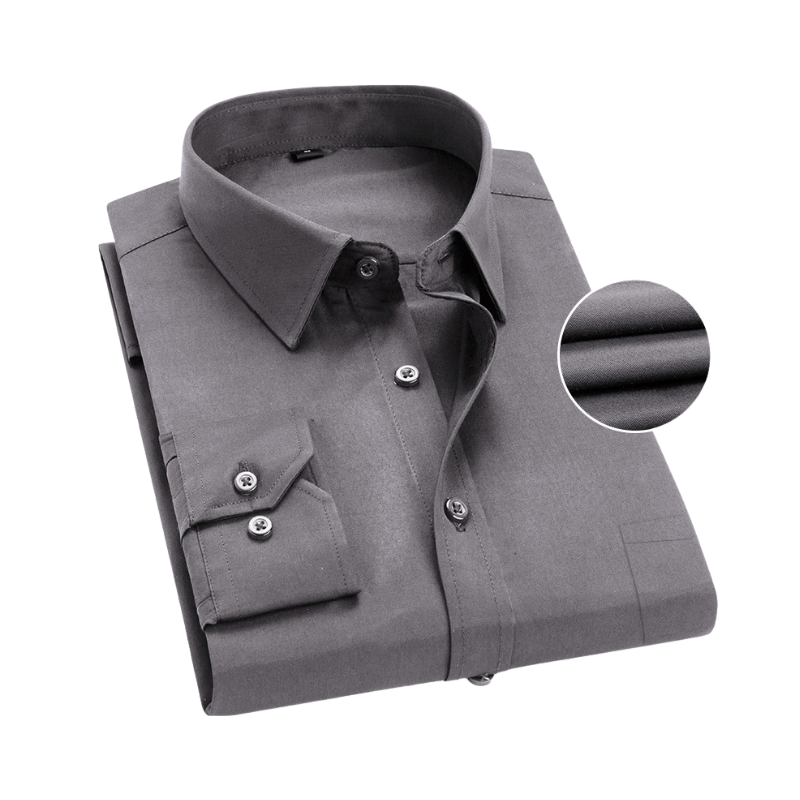 Camisa de manga larga para hombre, estilo moderno y elegante