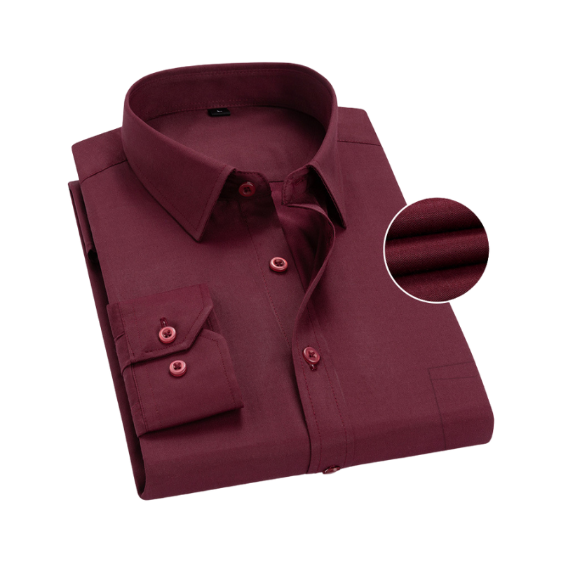 Camisa de manga larga casual para hombre, estilo moderno y elegante