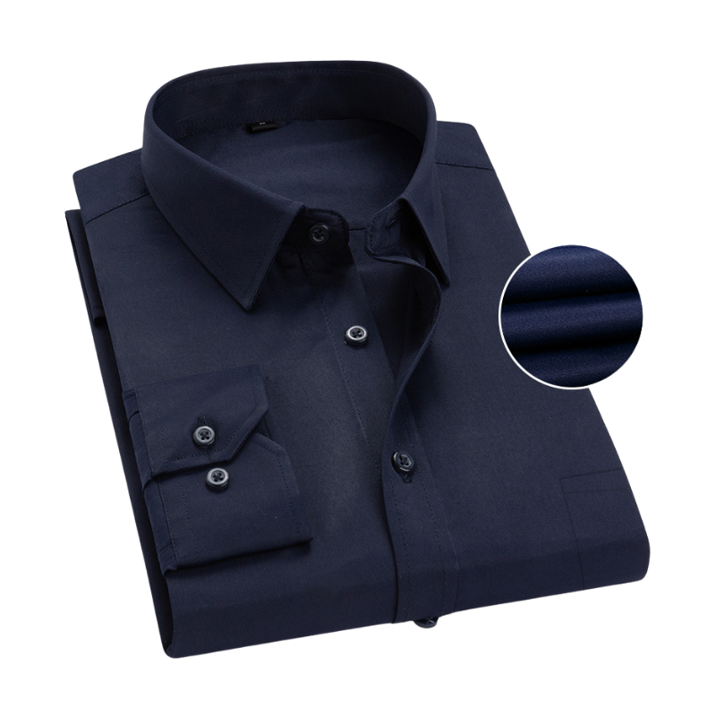 Camisa de manga larga casual para hombre, estilo moderno y elegante