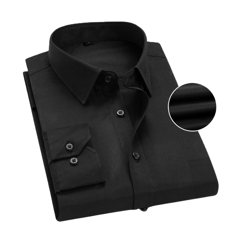 Camisa de manga larga casual para hombre, estilo moderno y elegante
