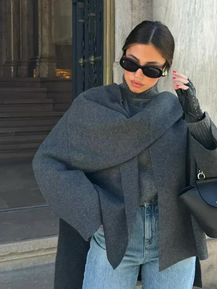 Amelie - Woll-Cape Mantel