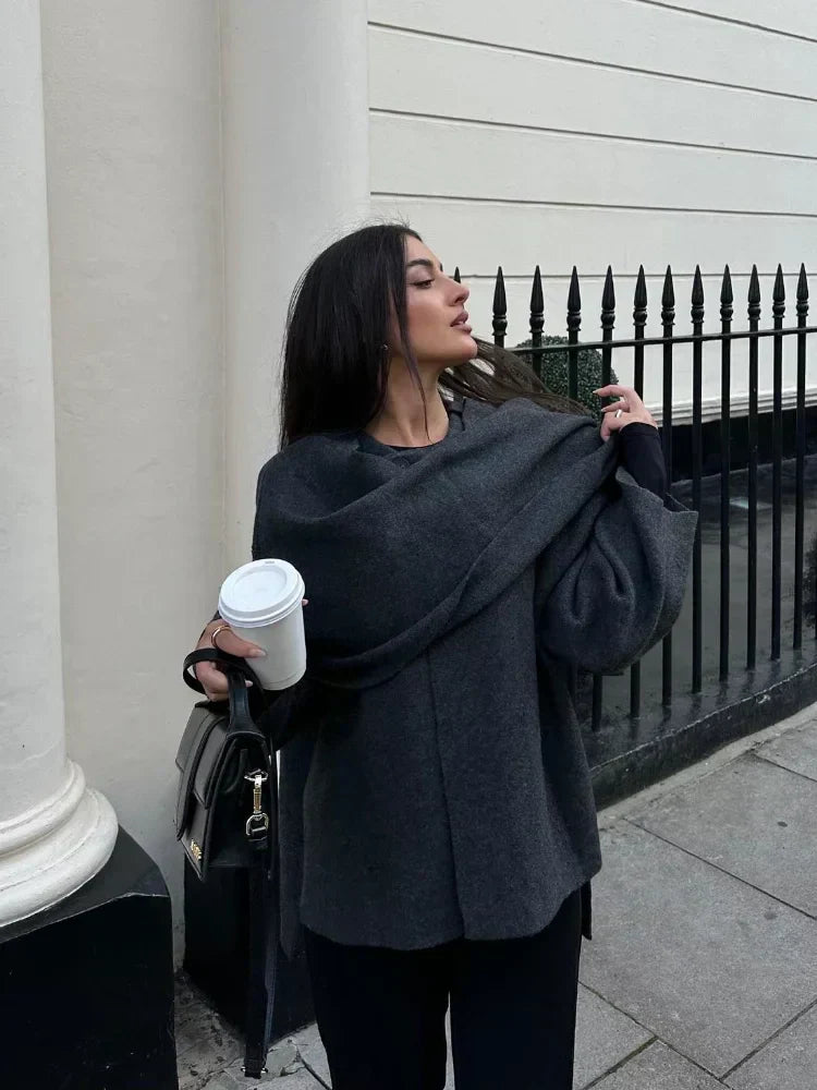 Amelie - Woll-Cape Mantel