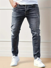 Stylische Slim Fit Herrenjeans mit Stretch für optimalen Komfort