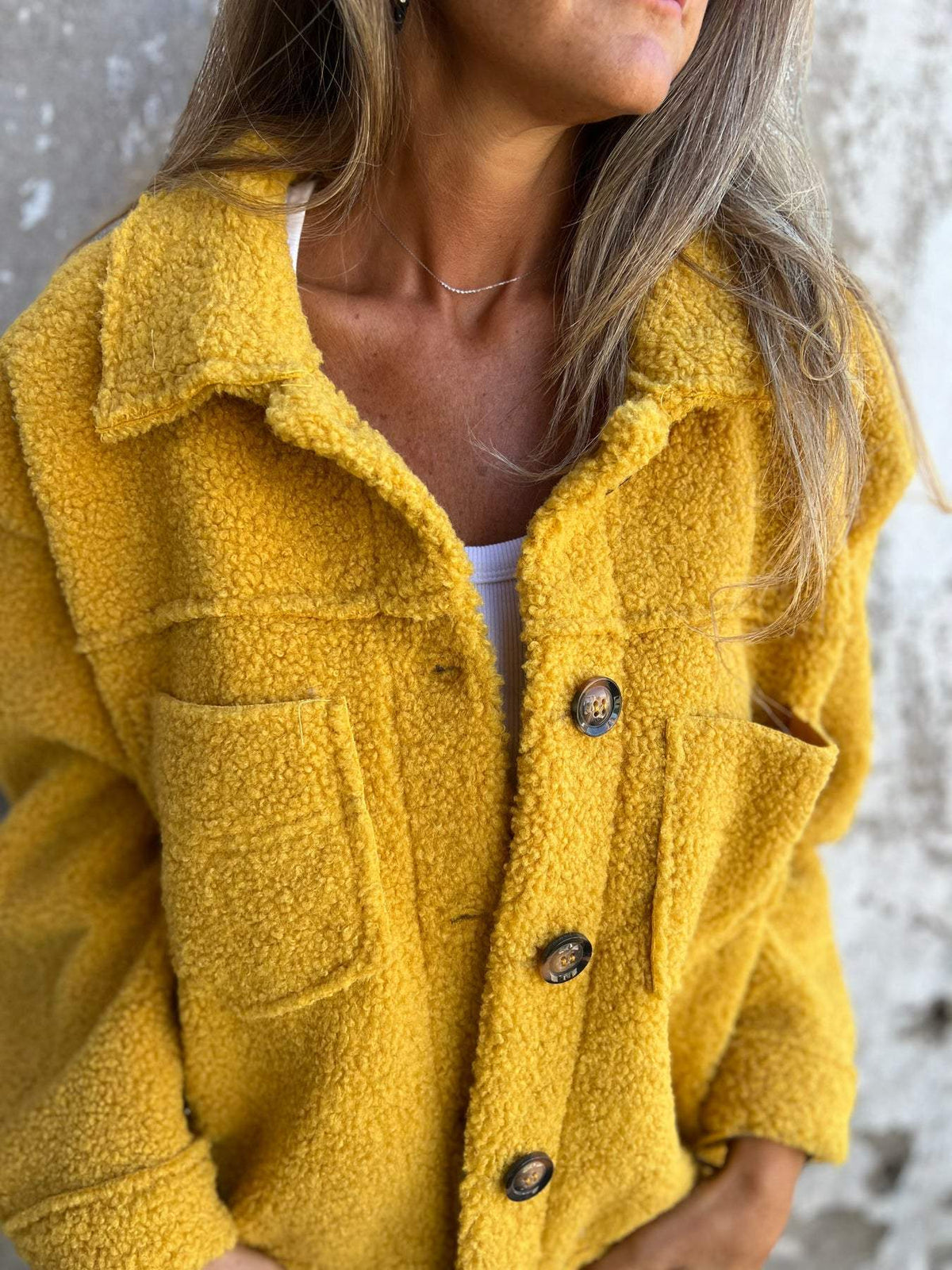 Oversize Fleecejacke für Damen mit Kragen – Ideal für Herbst und Winter, lässiger Stil