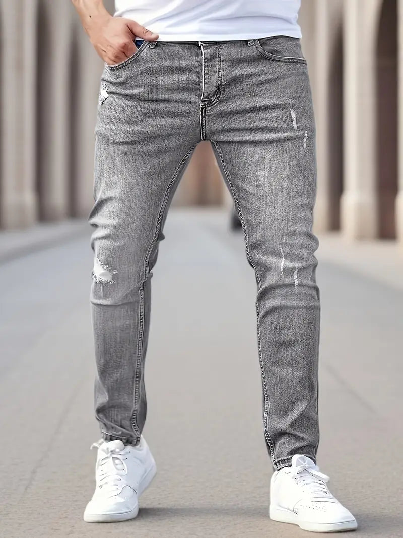 Stylische Slim Fit Herrenjeans mit Stretch für optimalen Komfort