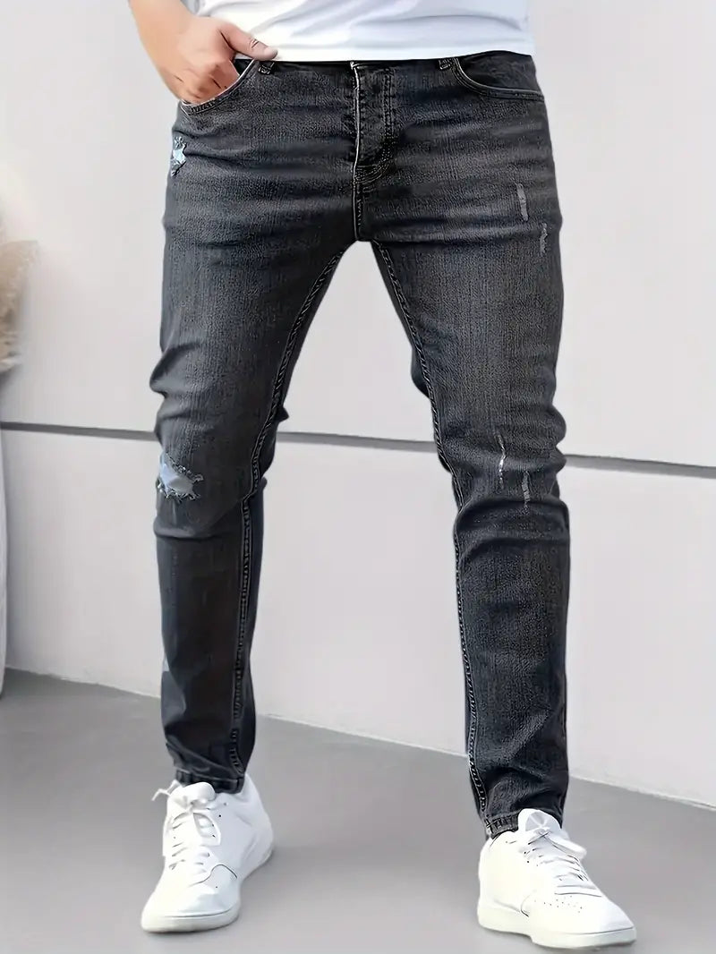 Stylische Slim Fit Herrenjeans mit Stretch für optimalen Komfort