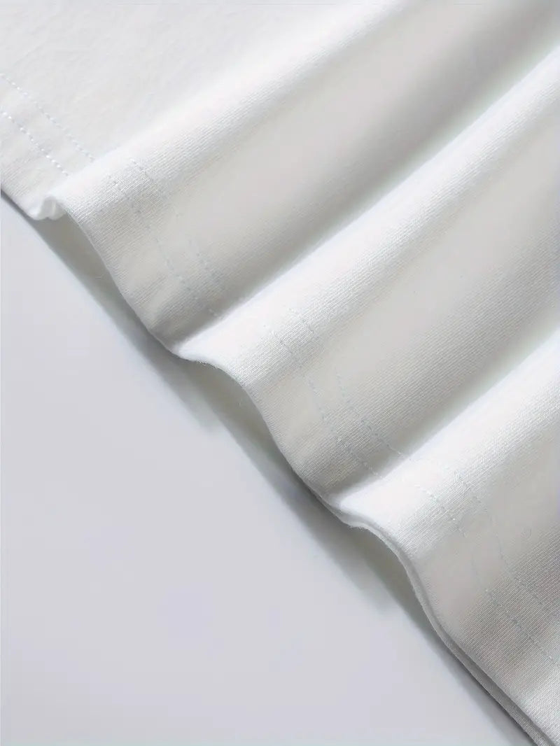 Stylowy męski t-shirt z kolorowymi akcentami - komfortowy dekolt i krótkie rękawy idealne na co dzień