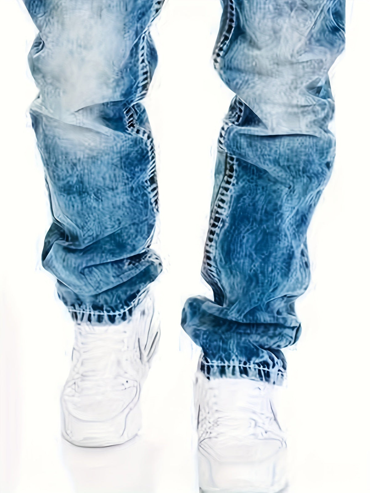 Robuste Punk Jeans für Herren mit Twisted Design