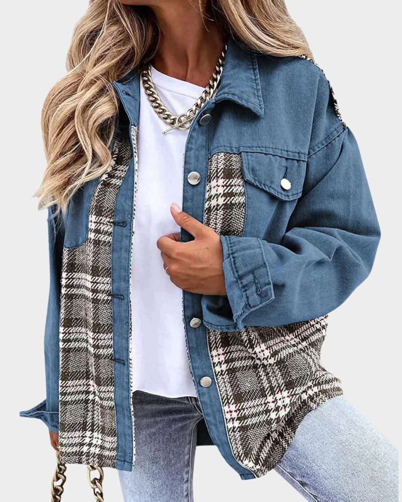 Lina - Stylische Denim-Jacke für den Herbst für Frauen