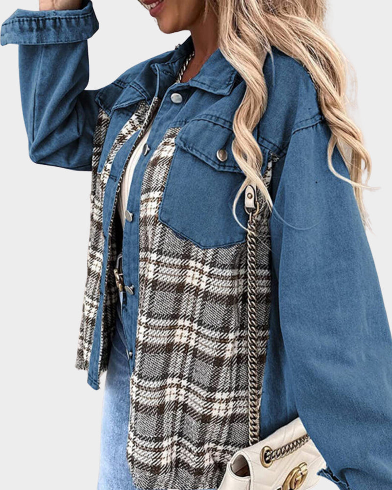 Lina - Stylische Denim-Jacke für den Herbst für Frauen