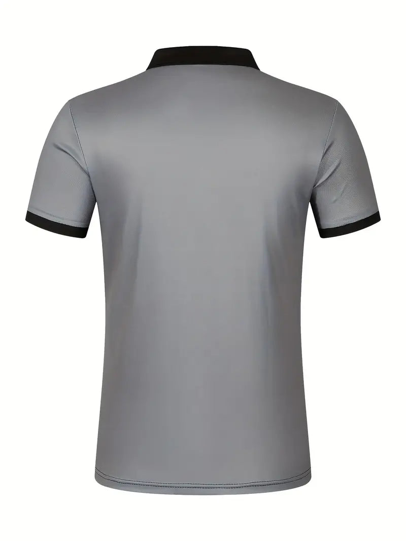 Koszulka polo męska - Slim Fit z paskami - Krótki rękaw, casualowa i elegancka