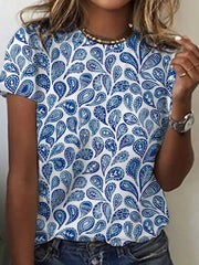Stylisches und atmungsaktives T-Shirt mit elegantem, dezentem Druck