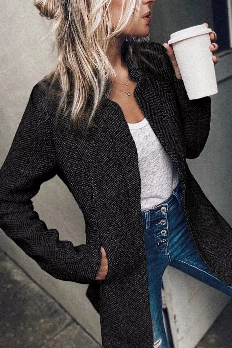 Livia - Eleganter Tweed-Blazer für Frühling und Herbst für Damen