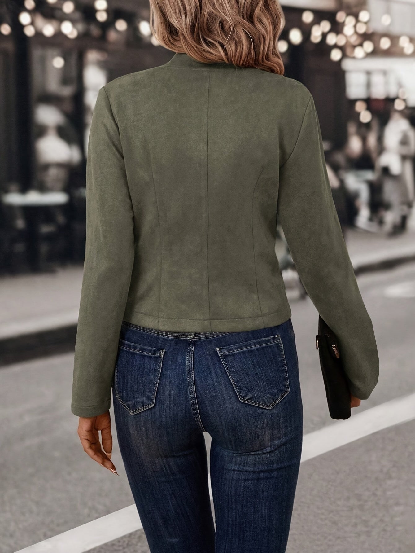 Doris - Stylische doppelseitige Open Front Jacke für die modebewusste Frau