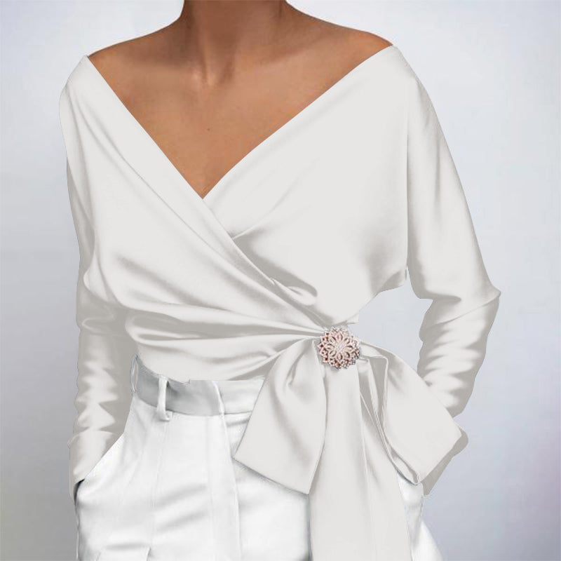 Elegante Seidenbluse für Damen – Ideal für den Herbst