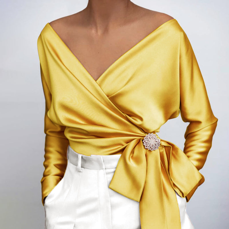 Elegante Seidenbluse für Damen – Ideal für den Herbst