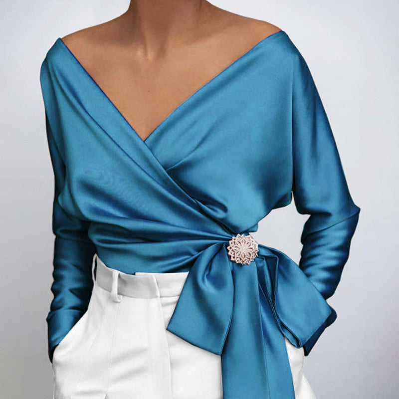 Elegante Seidenbluse für Damen – Ideal für den Herbst