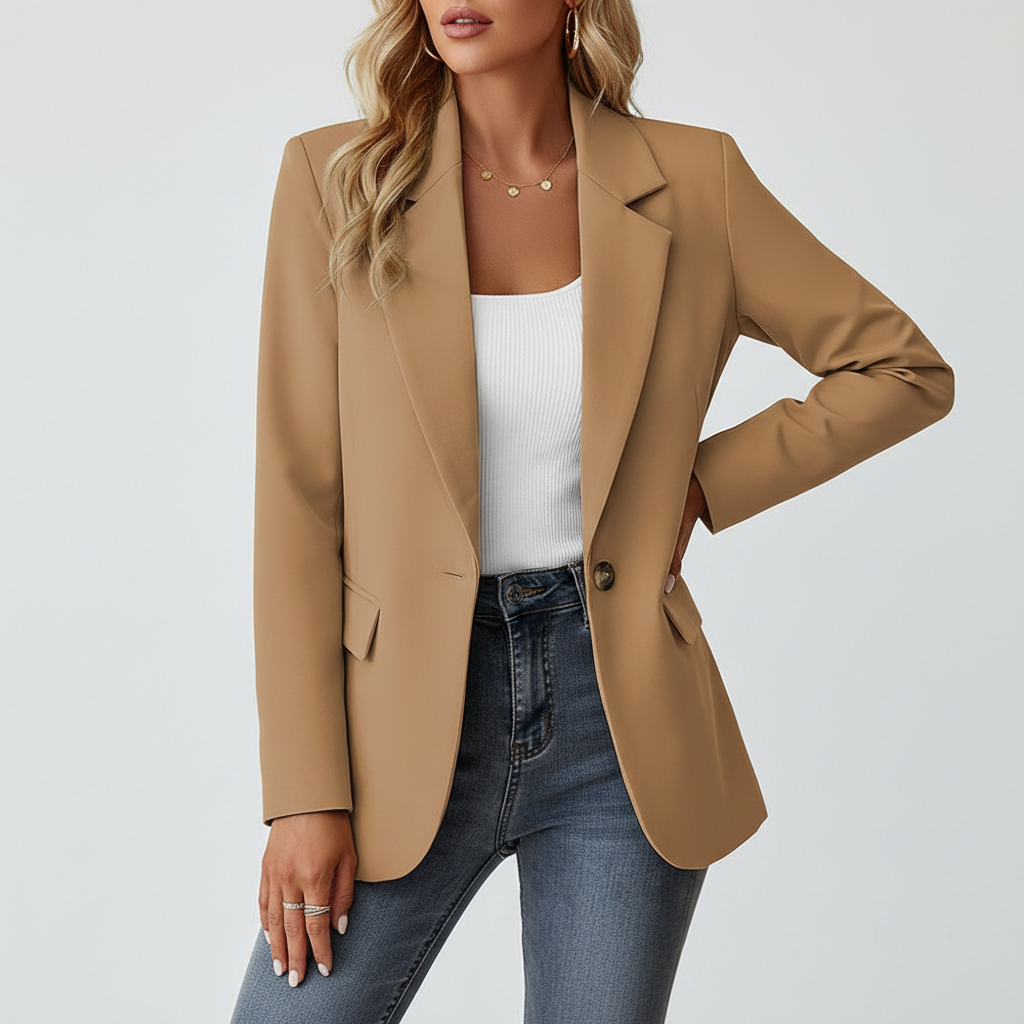 Elegante taillierte Damenjacke mit Knopfdetails