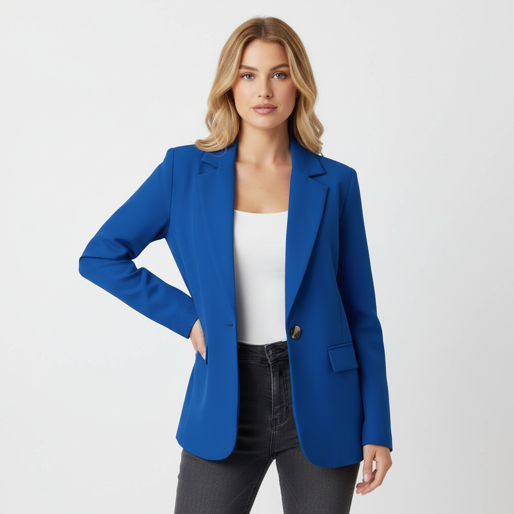 Elegante taillierte Damenjacke mit Knopfdetails