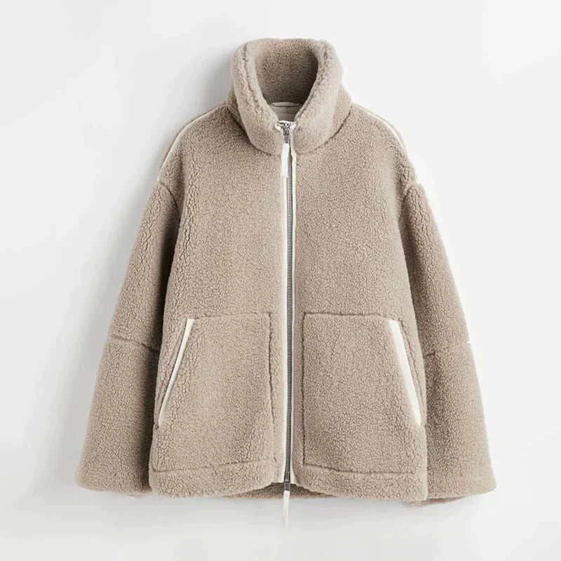 Pauline - Teddyjacke aus kuscheligen Baumwolle