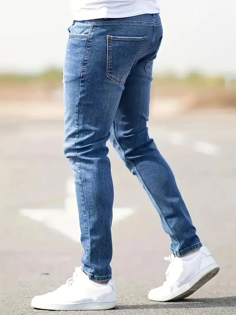 Stylische Slim Fit Herrenjeans mit Stretch für optimalen Komfort