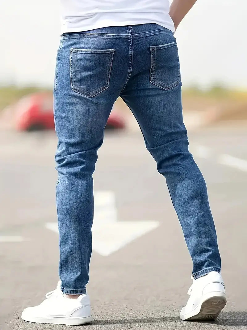 Stylische Slim Fit Herrenjeans mit Stretch für optimalen Komfort