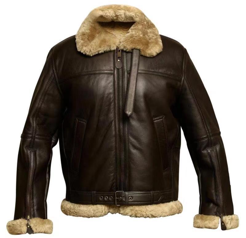 Fletcher | Premium Lammfell-Lederjacke