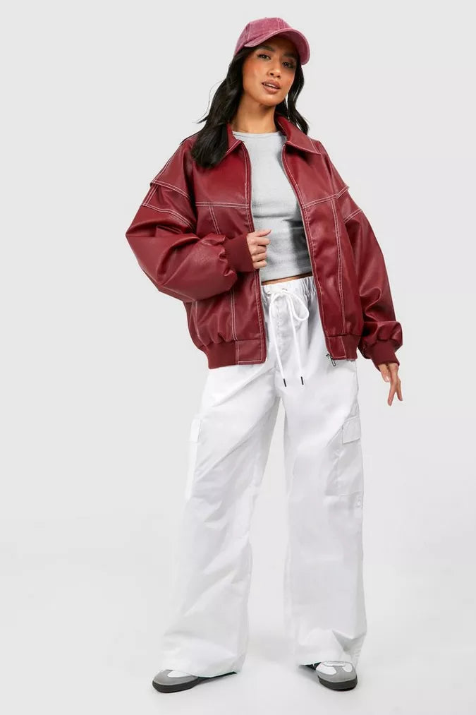 Pauline - Übergrößen-Lederjacke