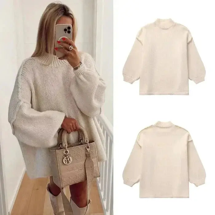 Jana | Gemütlicher Übergroßer Herbstpullover