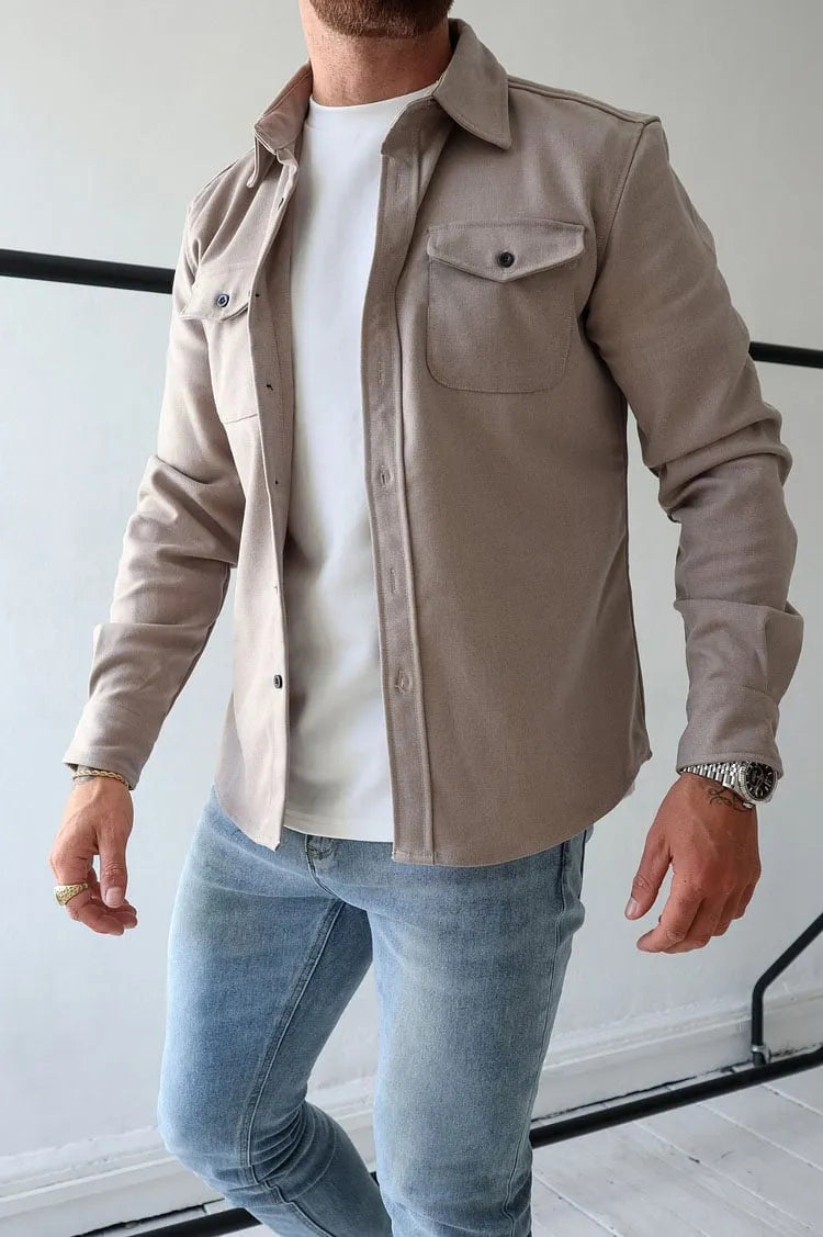 André - Lederjacke mit Knöpfen