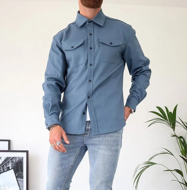 André - Lederjacke mit Knöpfen