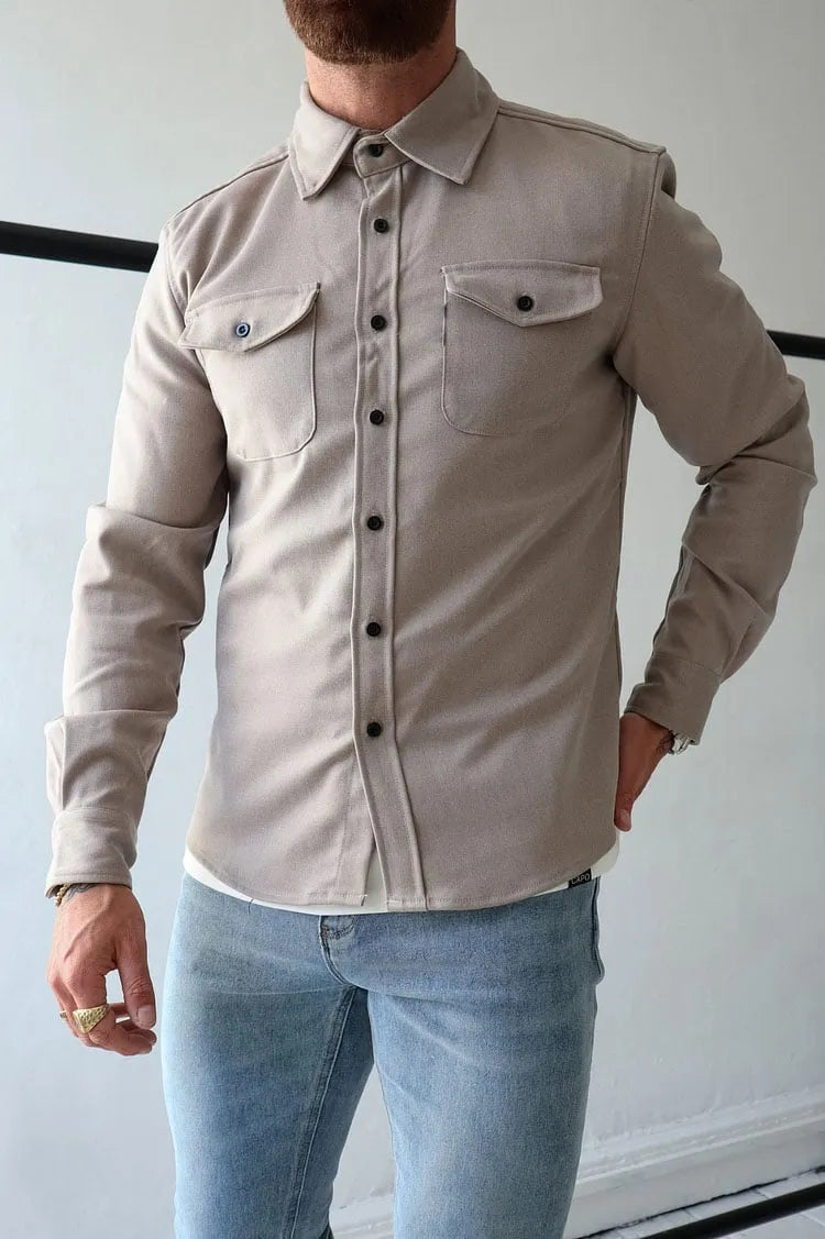 André - Lederjacke mit Knöpfen
