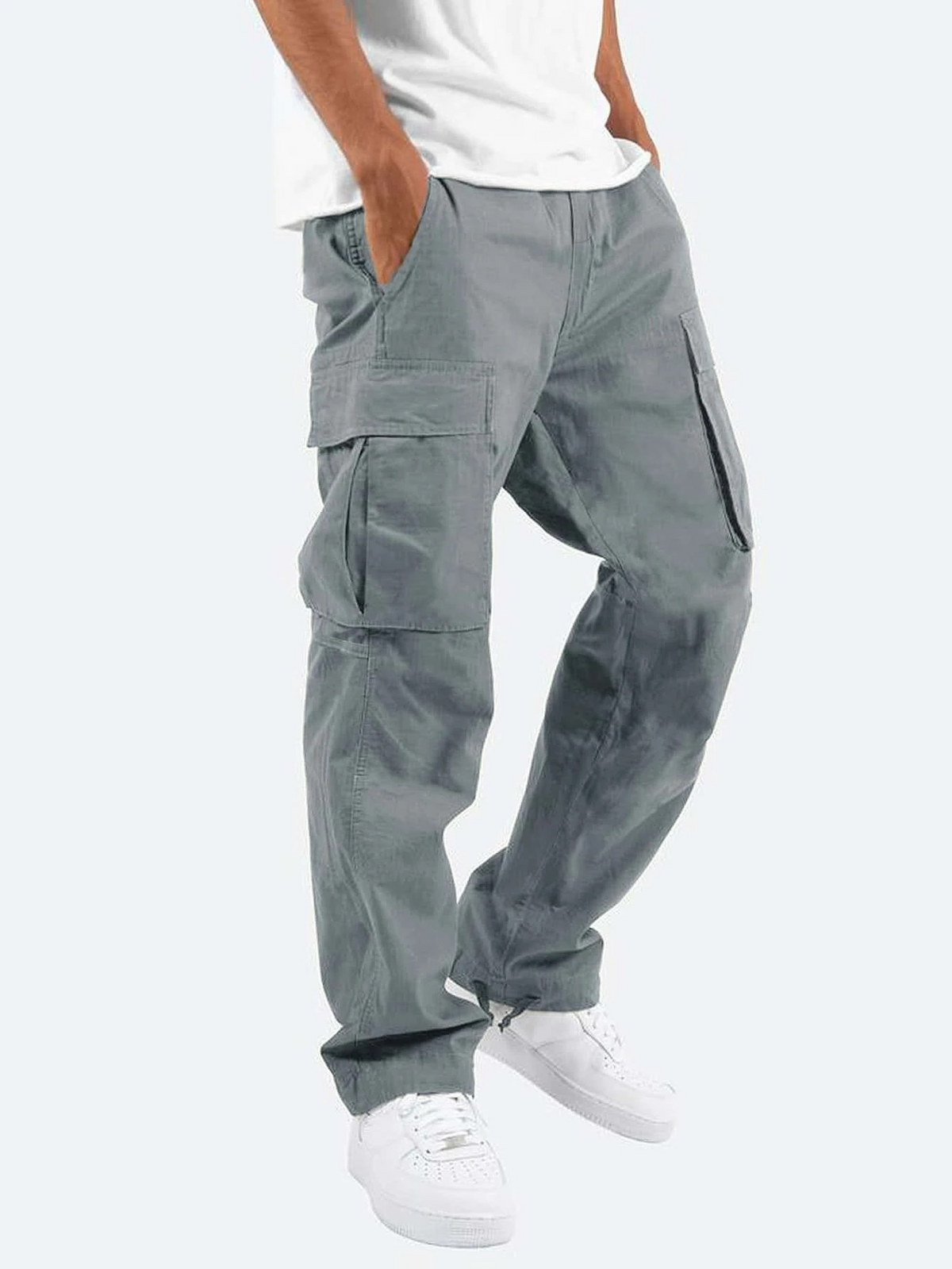 Herren Cargo-Hosen im Relaxed Fit – Gerade Beinform mit zahlreichen Taschen