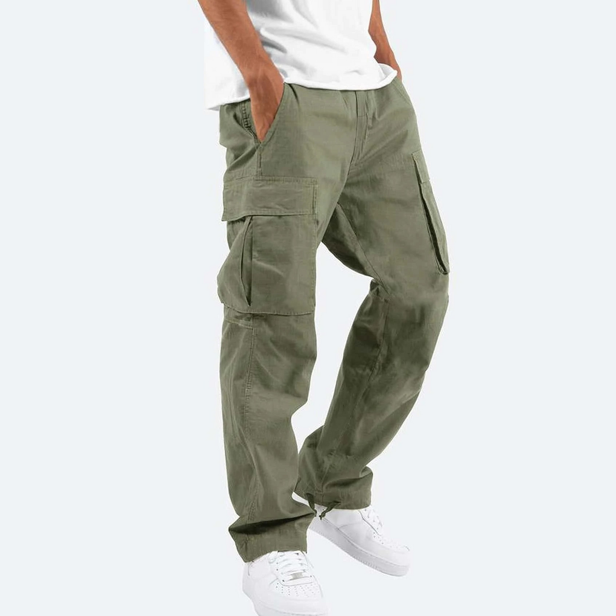 Herren Cargo-Hosen im Relaxed Fit – Gerade Beinform mit zahlreichen Taschen