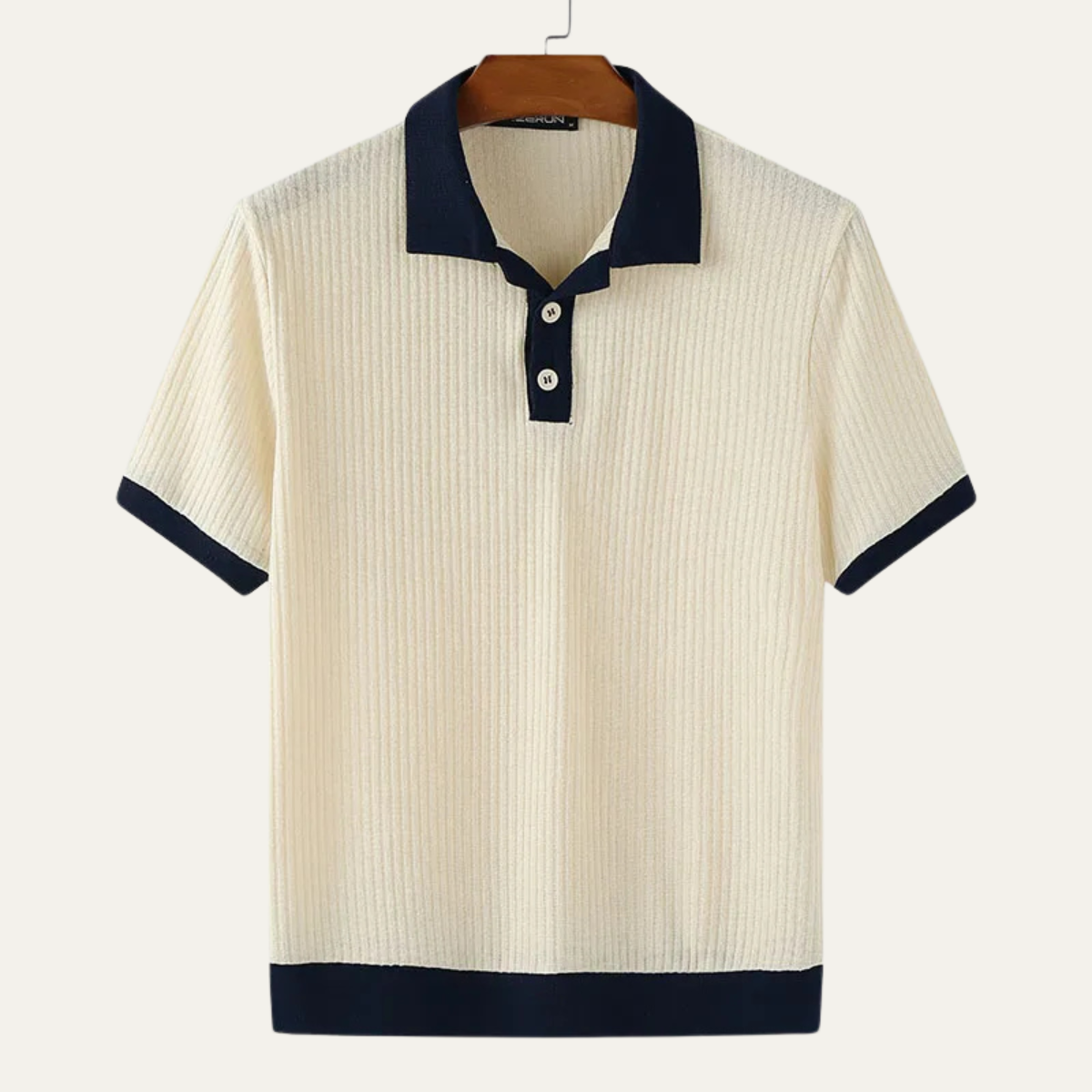 Gestreiftes Colorblock-Poloshirt für Herren mit Kurzarm