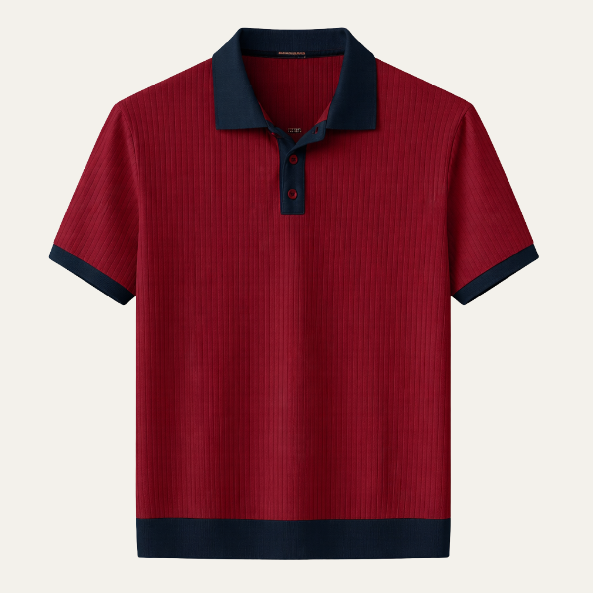 Gestreiftes Colorblock-Poloshirt für Herren mit Kurzarm