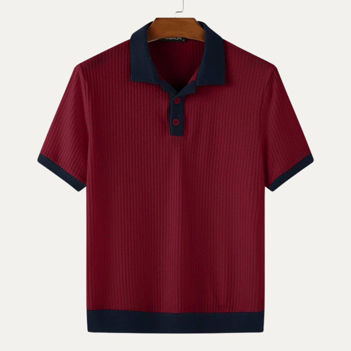 Gestreiftes Colorblock-Poloshirt für Herren mit Kurzarm