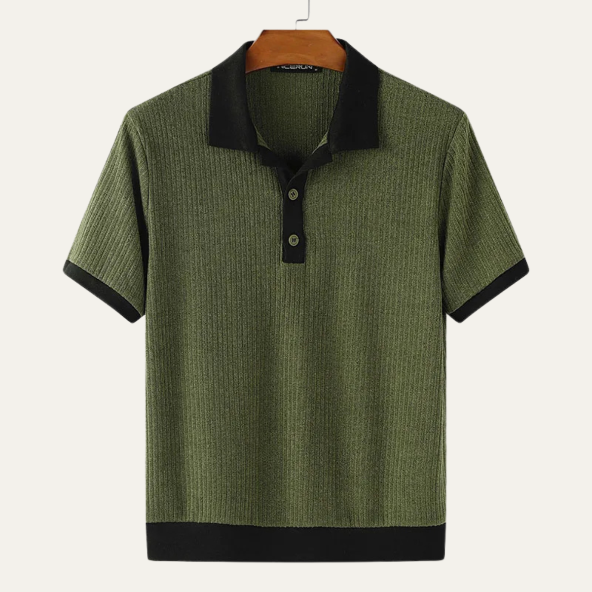 Gestreiftes Colorblock-Poloshirt für Herren mit Kurzarm