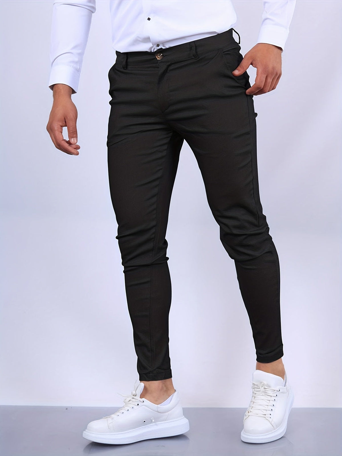Herren Slim Fit Chino-Hose für Alltag und semi-formelle Anlässe