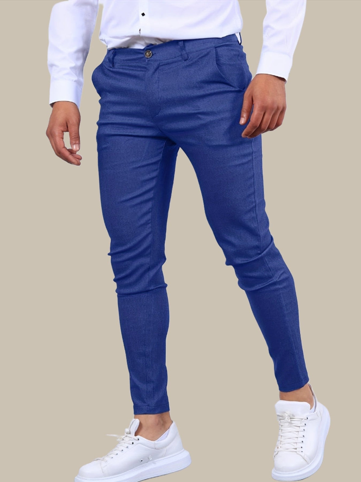 Herren Slim Fit Chino-Hose für Alltag und semi-formelle Anlässe