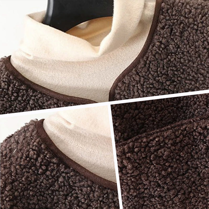 Oversized Damen Fleece Weste ohne Ärmel – lässig und warm für Herbst und Winter