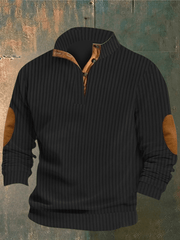 COOPER - RIPPED SWEATER MIT HOHEM KRAGEN