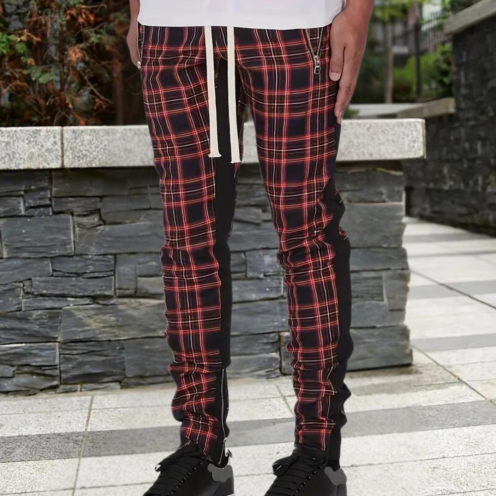 Herrenhose mit elegantem Karomuster