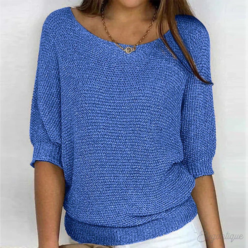 Eleganter Damenpullover aus Merinowolle für den Frühling – Lässiger Wollpullover